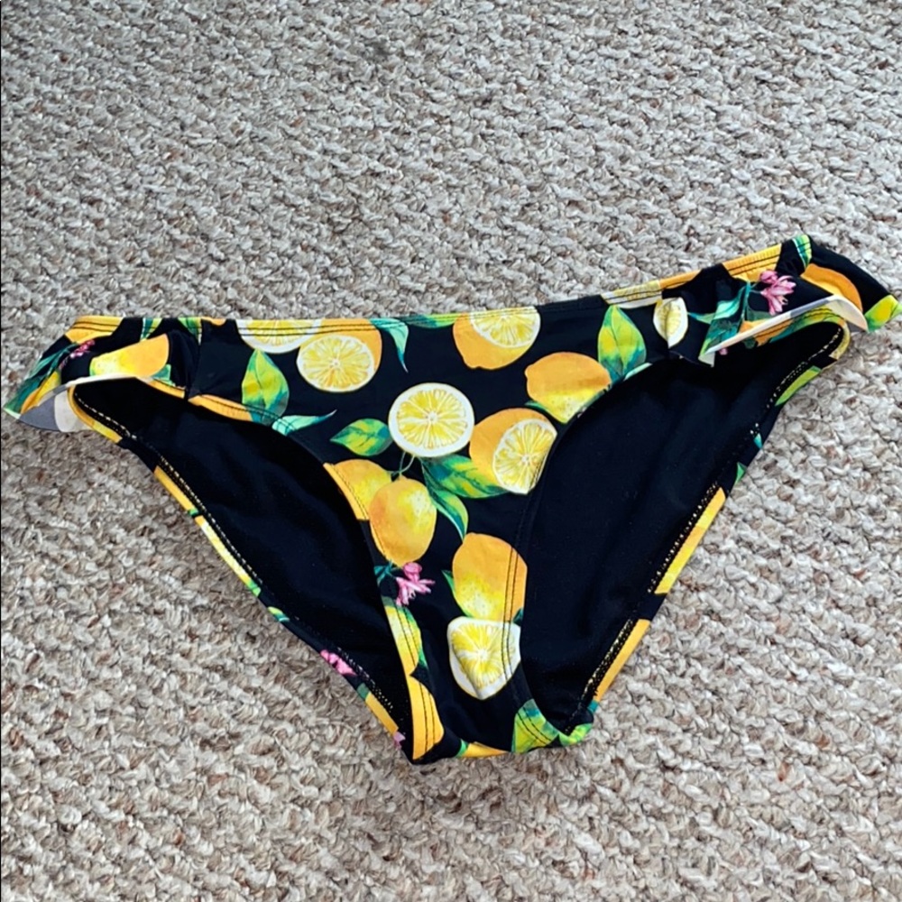Lemon Printed Bikini Bottoms